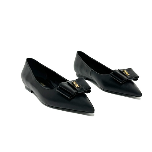 Yves Saint Laurent YSL Flat Shoes For Women #1159054 $98.00 USD, Wholesale Replica Yves Saint Laurent YSL Flat Shoes