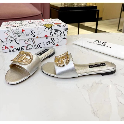 Replica Dolce & Gabbana D&G Slippers For Women #1159433 $80.00 USD for Wholesale