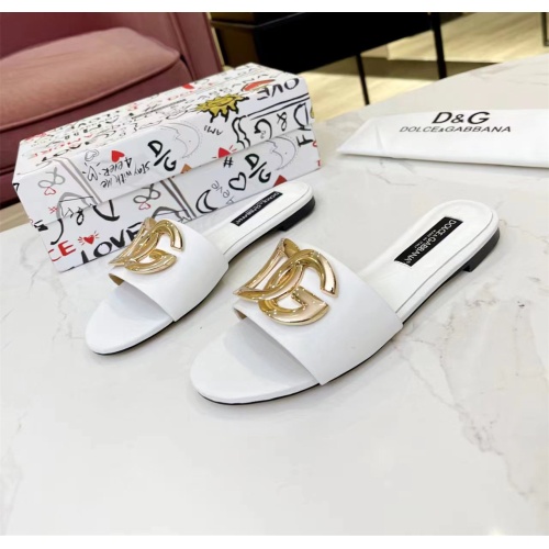 Dolce &amp; Gabbana D&amp;G Slippers For Women #1159434 $80.00 USD, Wholesale Replica Dolce &amp; Gabbana D&amp;G Slippers
