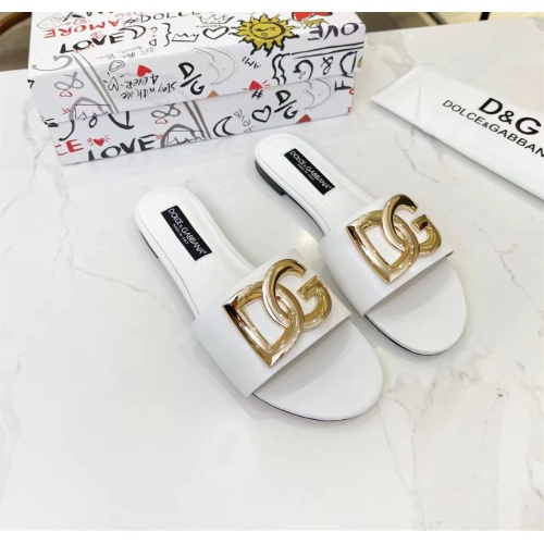 Replica Dolce & Gabbana D&G Slippers For Women #1159434 $80.00 USD for Wholesale
