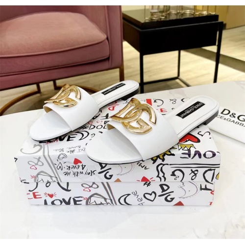 Replica Dolce & Gabbana D&G Slippers For Women #1159434 $80.00 USD for Wholesale