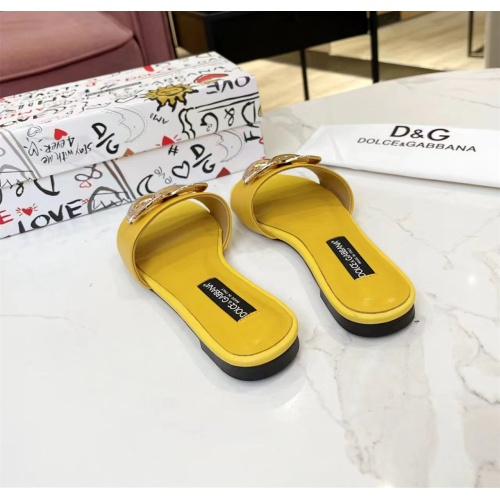 Replica Dolce & Gabbana D&G Slippers For Women #1159435 $80.00 USD for Wholesale