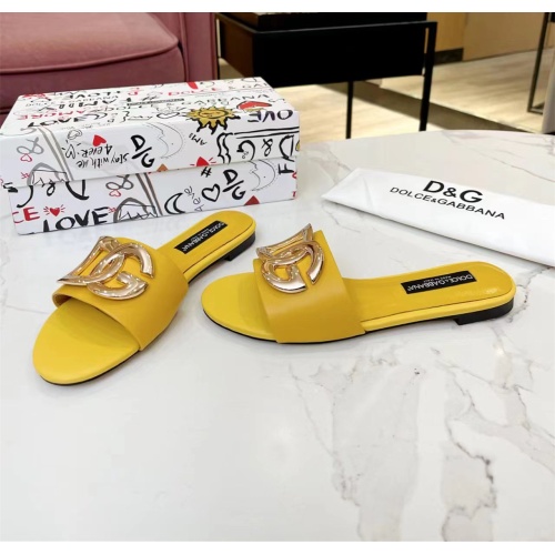 Replica Dolce & Gabbana D&G Slippers For Women #1159435 $80.00 USD for Wholesale