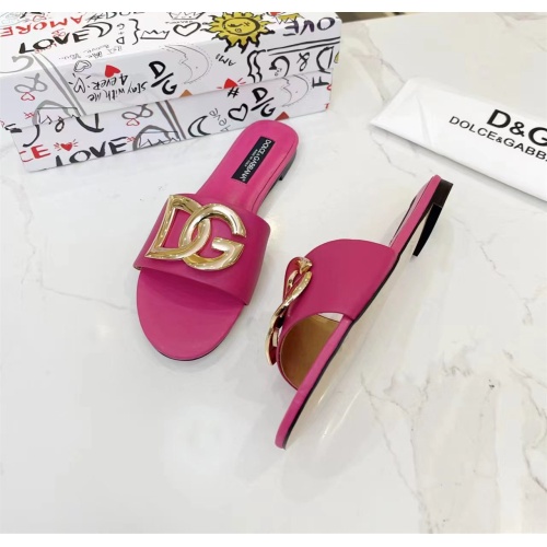 Replica Dolce & Gabbana D&G Slippers For Women #1159438 $80.00 USD for Wholesale