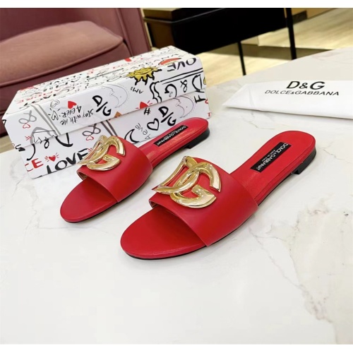 Dolce &amp; Gabbana D&amp;G Slippers For Women #1159439 $80.00 USD, Wholesale Replica Dolce &amp; Gabbana D&amp;G Slippers