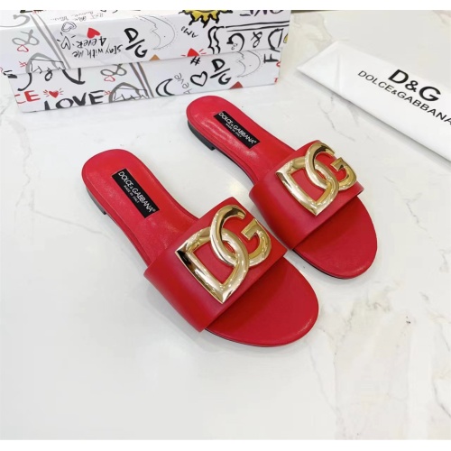 Replica Dolce & Gabbana D&G Slippers For Women #1159439 $80.00 USD for Wholesale