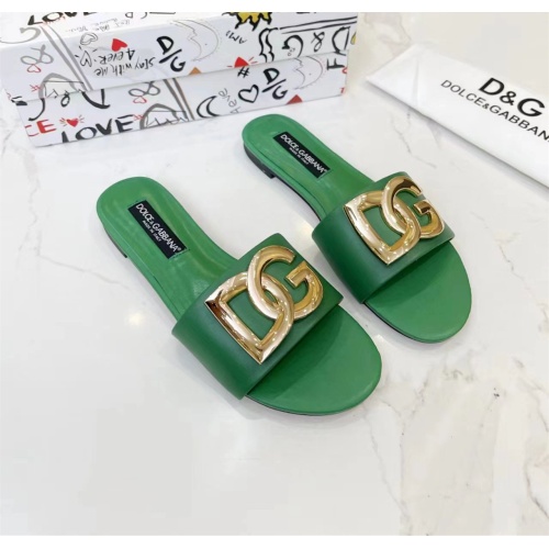 Replica Dolce & Gabbana D&G Slippers For Women #1159440 $80.00 USD for Wholesale