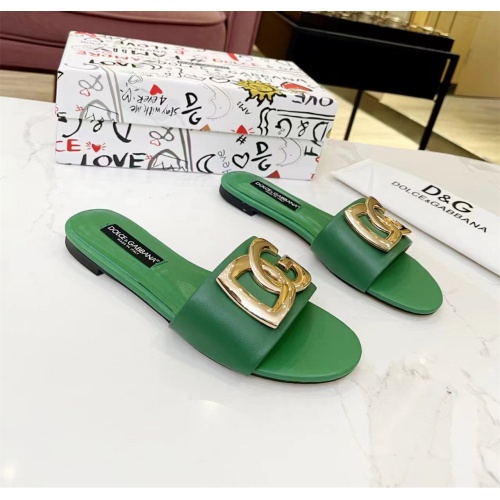 Replica Dolce & Gabbana D&G Slippers For Women #1159440 $80.00 USD for Wholesale