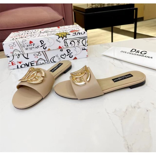 Replica Dolce & Gabbana D&G Slippers For Women #1159441 $80.00 USD for Wholesale