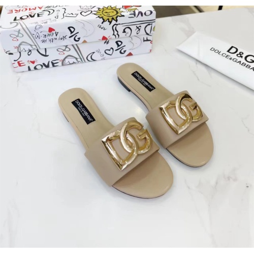 Replica Dolce & Gabbana D&G Slippers For Women #1159441 $80.00 USD for Wholesale