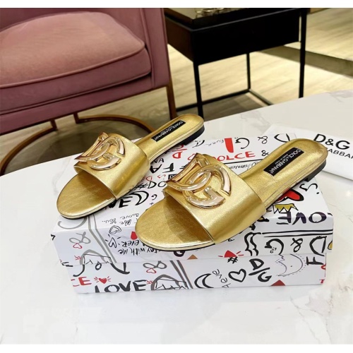 Dolce &amp; Gabbana D&amp;G Slippers For Women #1159442 $80.00 USD, Wholesale Replica Dolce &amp; Gabbana D&amp;G Slippers