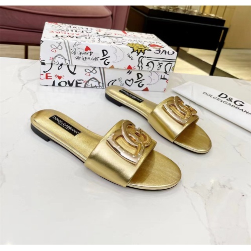 Replica Dolce & Gabbana D&G Slippers For Women #1159442 $80.00 USD for Wholesale
