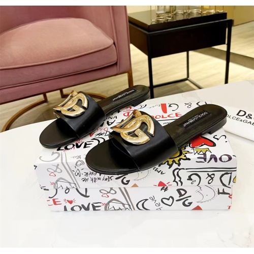 Dolce &amp; Gabbana D&amp;G Slippers For Women #1159443 $80.00 USD, Wholesale Replica Dolce &amp; Gabbana D&amp;G Slippers