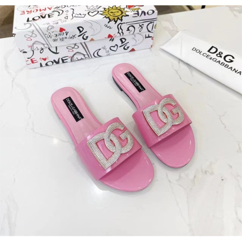Replica Dolce & Gabbana D&G Slippers For Women #1159444 $82.00 USD for Wholesale