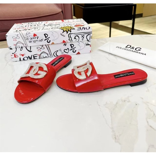 Replica Dolce & Gabbana D&G Slippers For Women #1159445 $82.00 USD for Wholesale