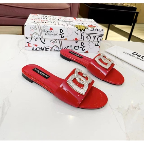 Replica Dolce & Gabbana D&G Slippers For Women #1159445 $82.00 USD for Wholesale