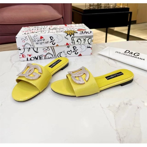 Replica Dolce & Gabbana D&G Slippers For Women #1159447 $82.00 USD for Wholesale