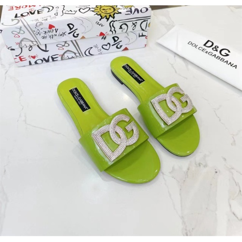 Replica Dolce & Gabbana D&G Slippers For Women #1159449 $82.00 USD for Wholesale