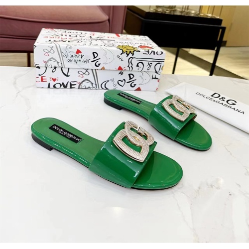 Replica Dolce & Gabbana D&G Slippers For Women #1159450 $82.00 USD for Wholesale