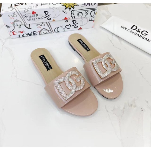 Replica Dolce & Gabbana D&G Slippers For Women #1159452 $82.00 USD for Wholesale