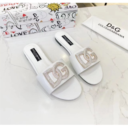 Replica Dolce & Gabbana D&G Slippers For Women #1159453 $82.00 USD for Wholesale
