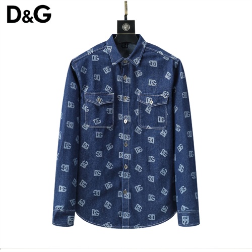 Dolce &amp; Gabbana D&amp;G Shirts Long Sleeved For Men #1159804 $39.00 USD, Wholesale Replica Dolce &amp; Gabbana D&amp;G Shirts