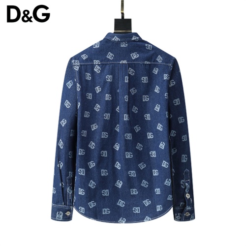 Replica Dolce & Gabbana D&G Shirts Long Sleeved For Men #1159804 $39.00 USD for Wholesale