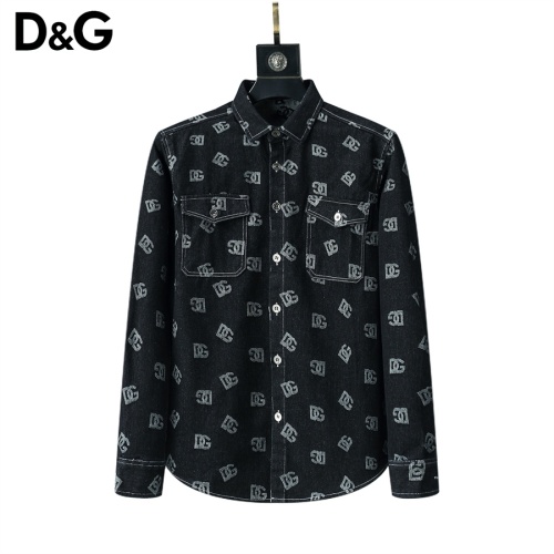 Dolce &amp; Gabbana D&amp;G Shirts Long Sleeved For Men #1159805 $39.00 USD, Wholesale Replica Dolce &amp; Gabbana D&amp;G Shirts