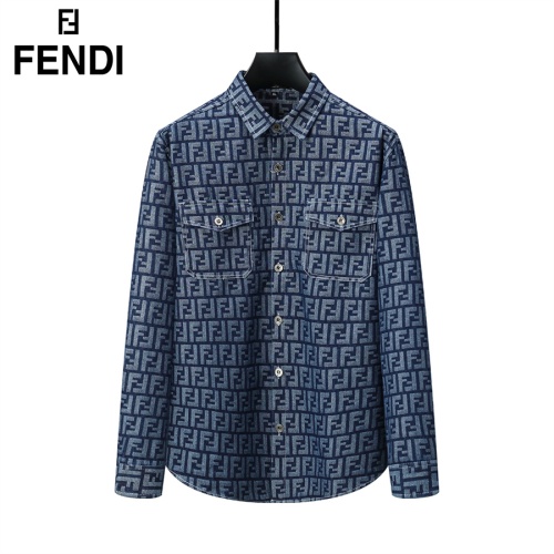 Fendi Shirts Long Sleeved For Men #1159806 $39.00 USD, Wholesale Replica Fendi Shirts