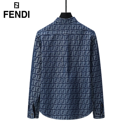 Replica Fendi Shirts Long Sleeved For Men #1159806 $39.00 USD for Wholesale