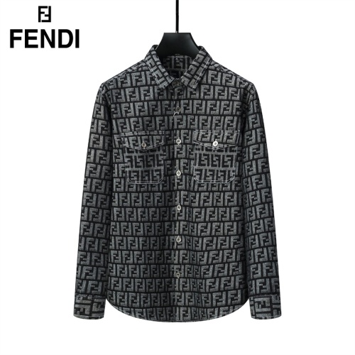 Fendi Shirts Long Sleeved For Men #1159807 $39.00 USD, Wholesale Replica Fendi Shirts