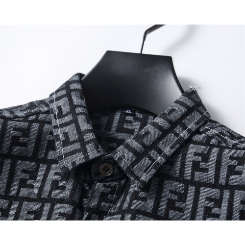 Replica Fendi Shirts Long Sleeved For Men #1159807 $39.00 USD for Wholesale