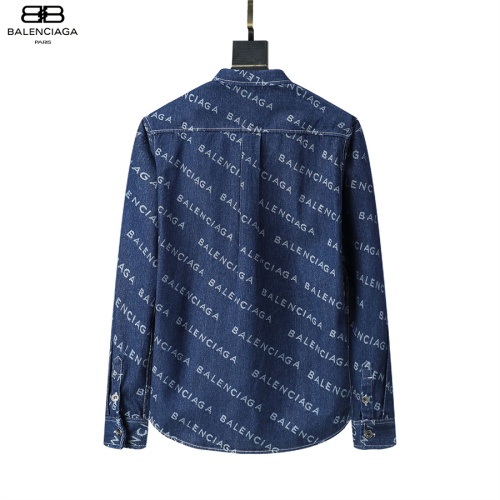 Replica Balenciaga Shirts Long Sleeved For Men #1159818 $39.00 USD for Wholesale