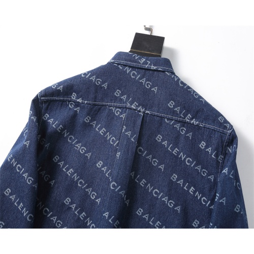 Replica Balenciaga Shirts Long Sleeved For Men #1159818 $39.00 USD for Wholesale
