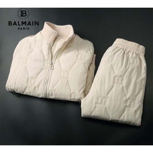 Replica Balmain Tracksuits Long Sleeved For Men #1159912 $115.00 USD for Wholesale