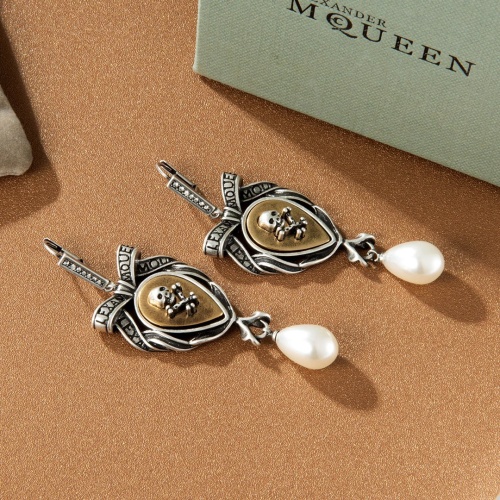 Replica Alexander McQueen Earrings For Women #1160169 $36.00 USD for Wholesale