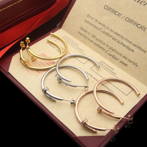 Replica Cartier Earrings For Women #1160261 $32.00 USD for Wholesale