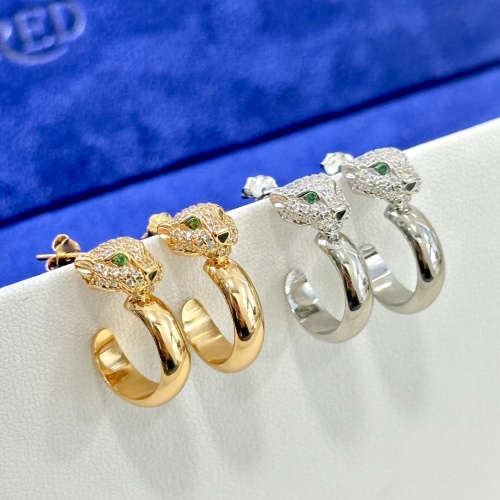 Replica Cartier Earrings For Women #1160264 $42.00 USD for Wholesale