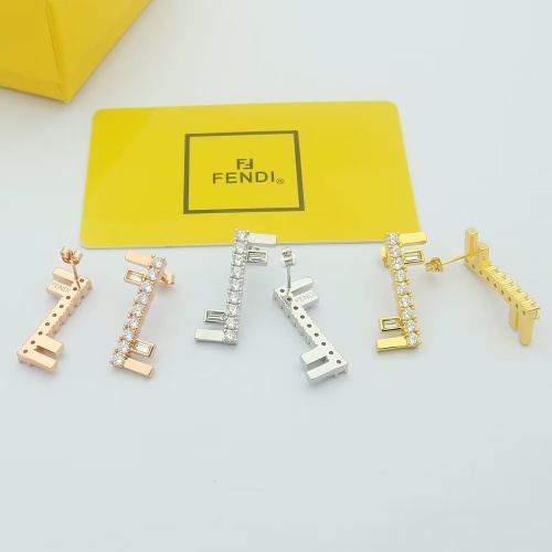 Replica Fendi Earrings For Women #1160497 $25.00 USD for Wholesale