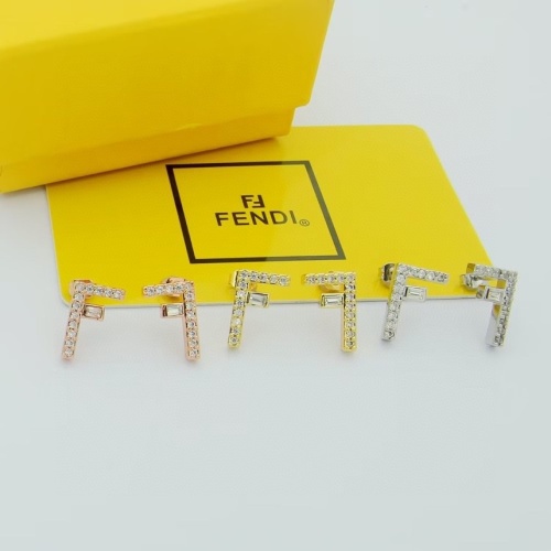 Replica Fendi Earrings For Women #1160501 $25.00 USD for Wholesale