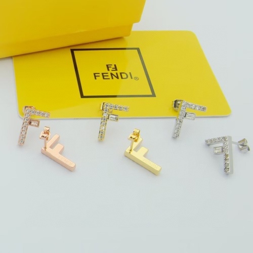 Replica Fendi Earrings For Women #1160501 $25.00 USD for Wholesale