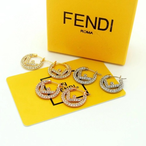 Replica Fendi Earrings For Women #1160504 $27.00 USD for Wholesale