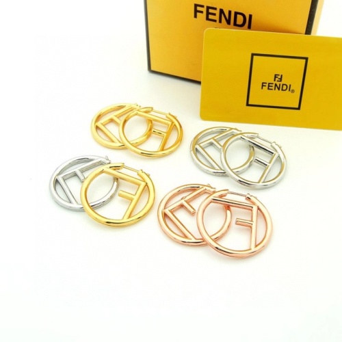 Replica Fendi Earrings For Women #1160745 $29.00 USD for Wholesale