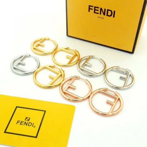 Replica Fendi Earrings For Women #1160747 $29.00 USD for Wholesale