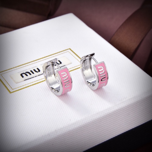 MIU MIU Earrings For Women #1160749 $27.00 USD, Wholesale Replica MIU MIU Earrings