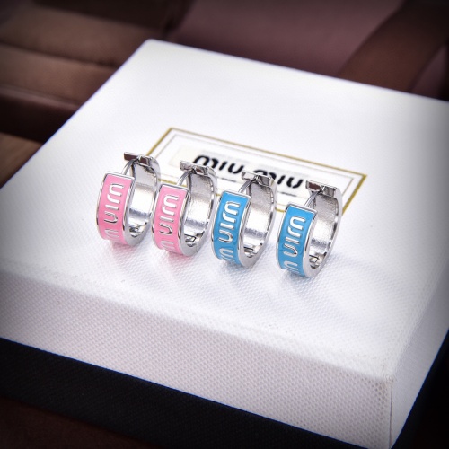 Replica MIU MIU Earrings For Women #1160749 $27.00 USD for Wholesale