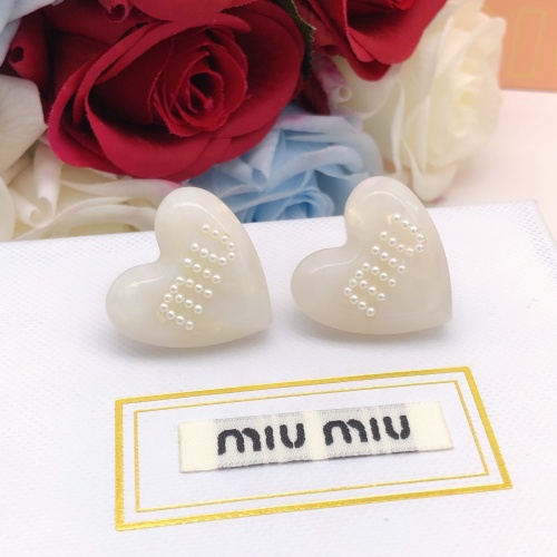 MIU MIU Earrings For Women #1160754 $29.00 USD, Wholesale Replica MIU MIU Earrings