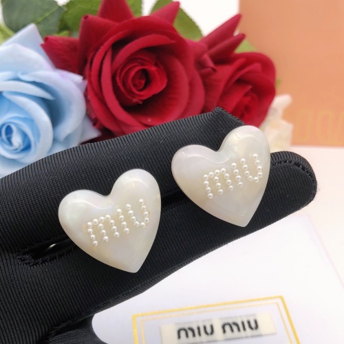 Replica MIU MIU Earrings For Women #1160754 $29.00 USD for Wholesale