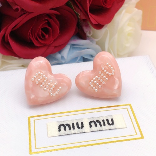 Replica MIU MIU Earrings For Women #1160755 $29.00 USD for Wholesale