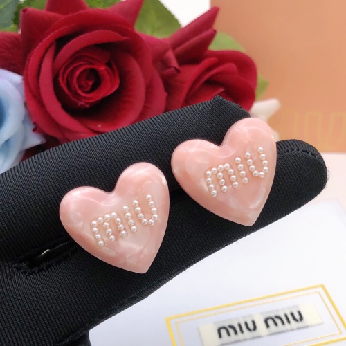 Replica MIU MIU Earrings For Women #1160755 $29.00 USD for Wholesale